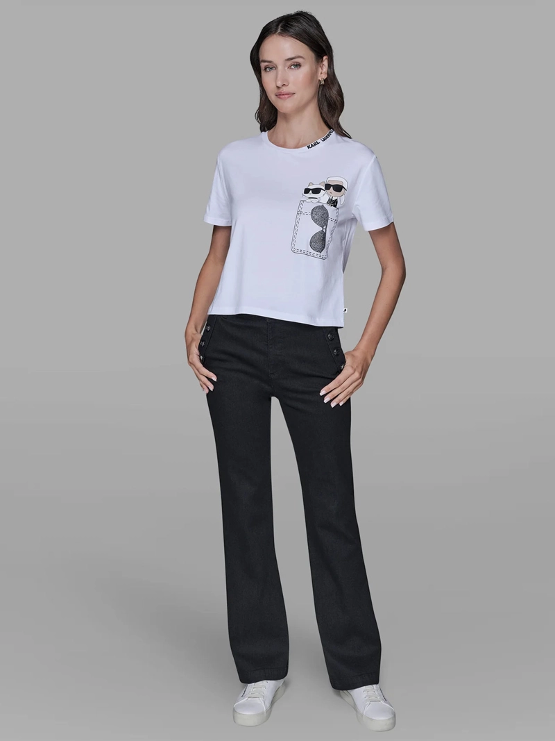 POLERA CON ESTAMPADO DE KARL & CHOUPETTE - 2