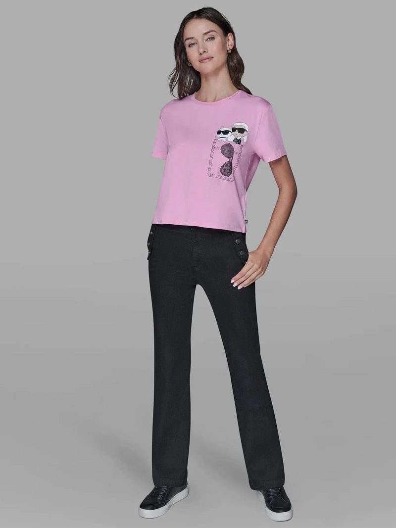 POLERA CON ESTAMPADO DE KARL & CHOUPETTE - 2