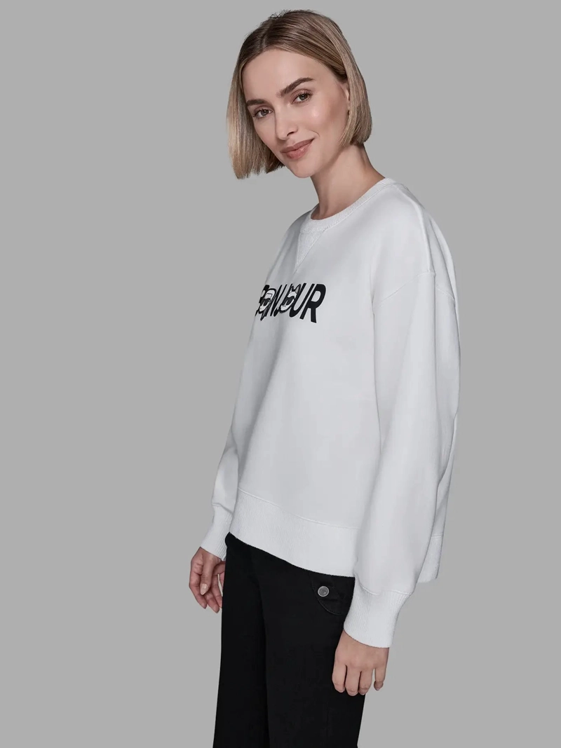 POLERON DE FELPA CON ESTAMPADO BONJOUR CON KARL Y CHOUPETTE - 4