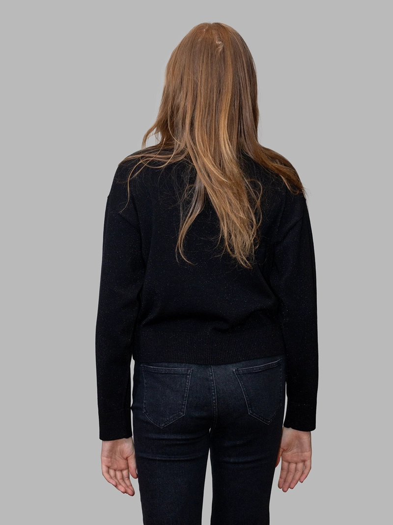 SWEATER BRILLANTE CON LOGO K - 2