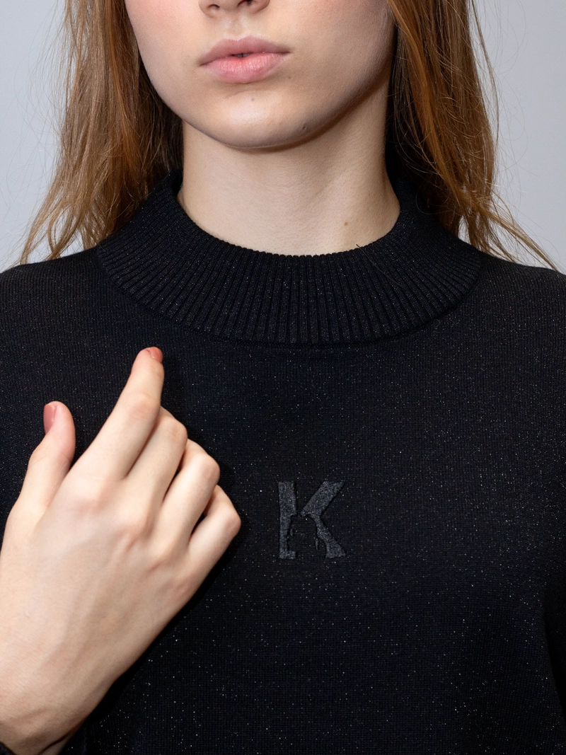 SWEATER BRILLANTE CON LOGO K - 4
