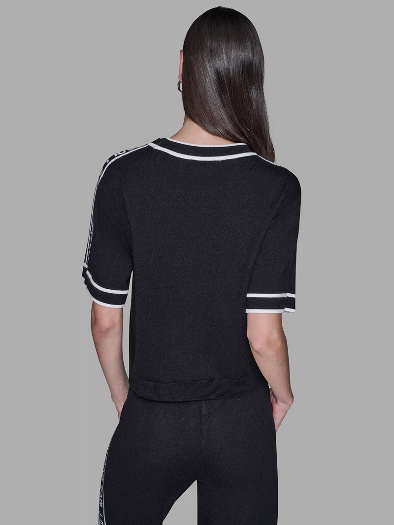 SWEATER DE CUELLO REDONDO CON CINTA DE LOGO - 4
