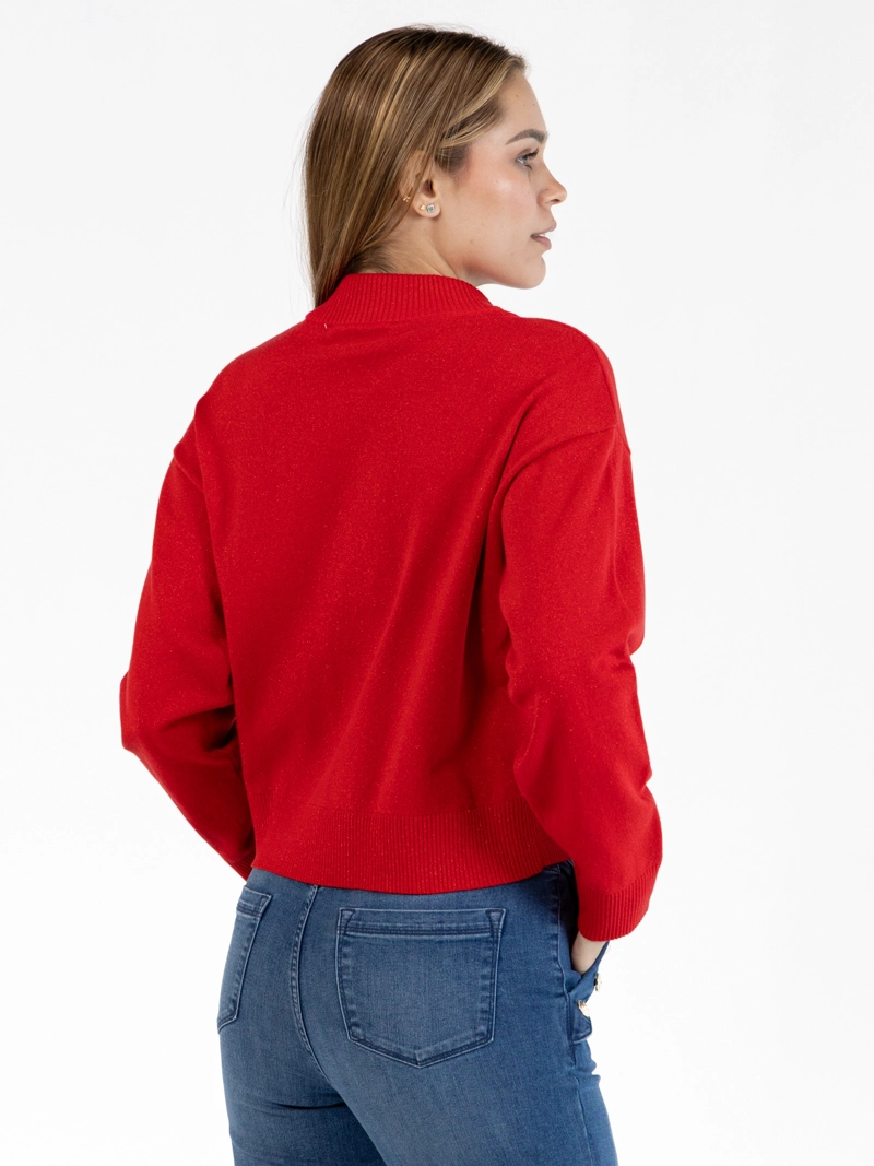 SWEATER BRILLANTE CON LOGO K - 4