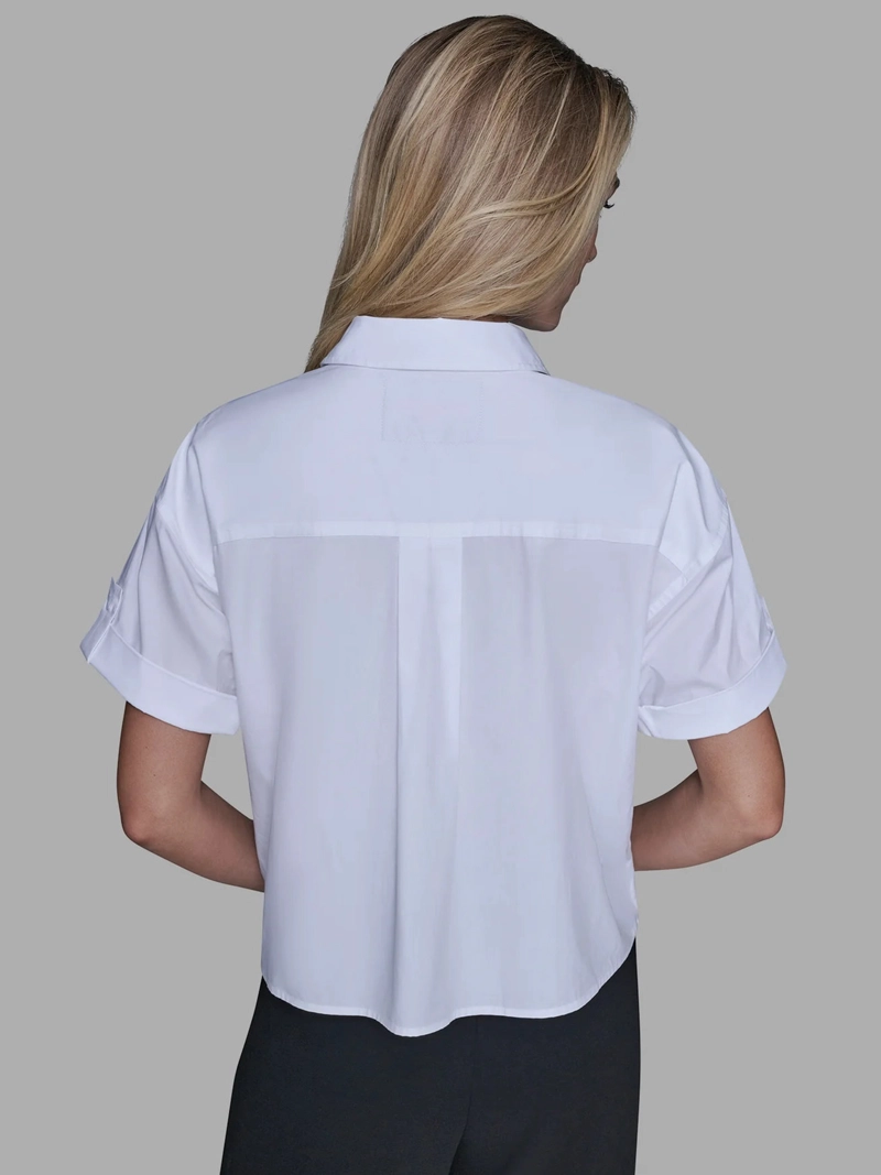 CAMISA DE POPELIN CON ESTAMPADO FLORAL - 4