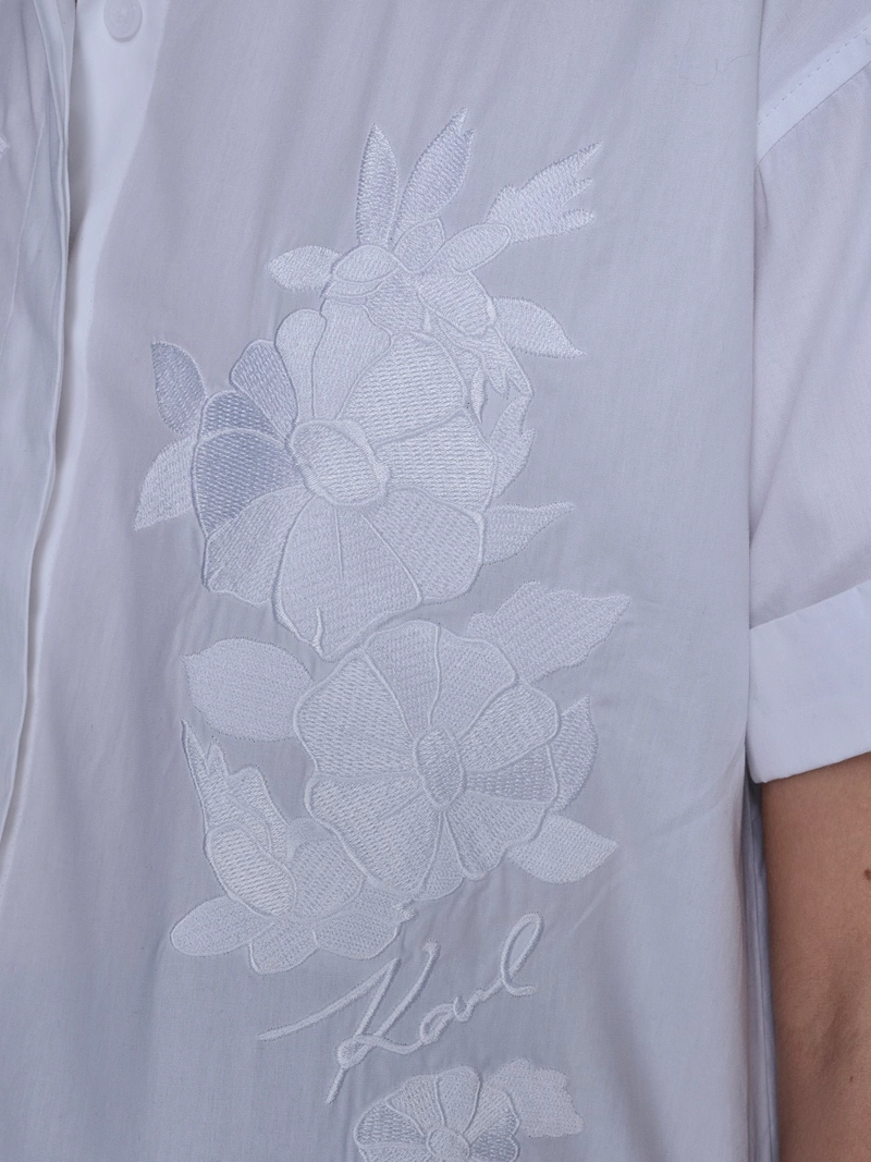 CAMISA DE POPELIN CON ESTAMPADO FLORAL - 6