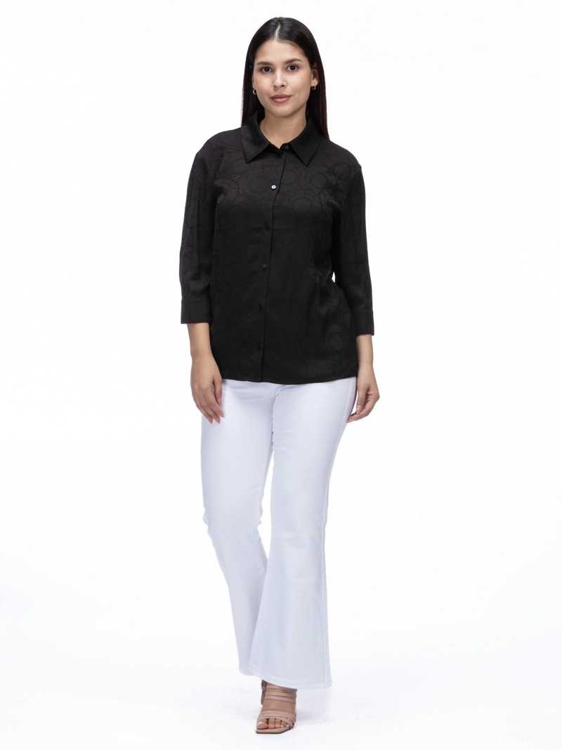 BLUSA DE MANGA LARGA EN JACQUARD - 2