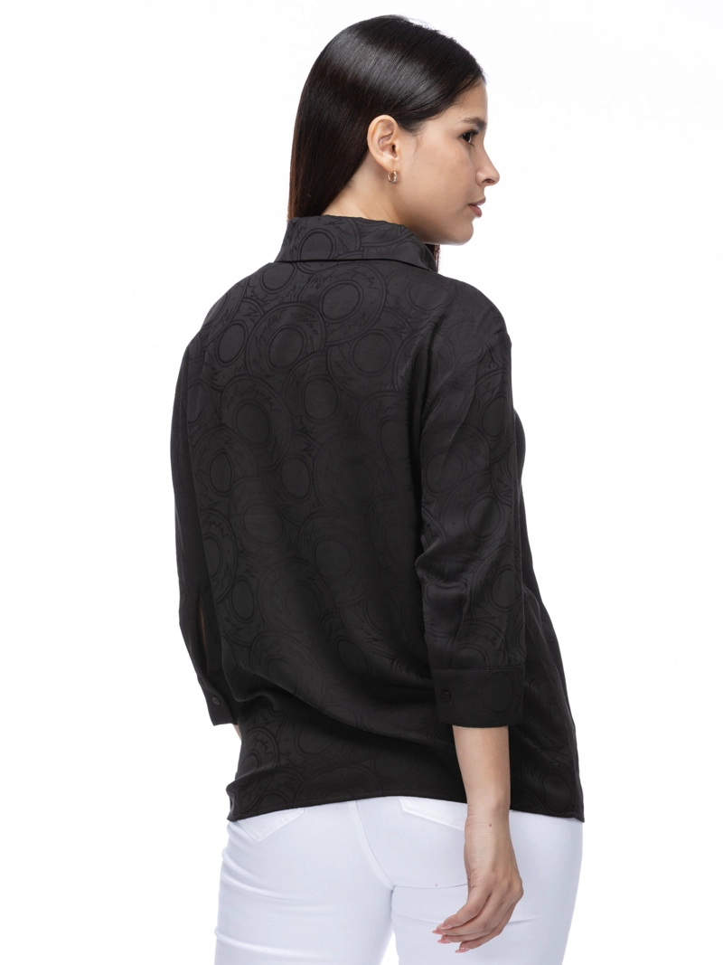 BLUSA DE MANGA LARGA EN JACQUARD - 4