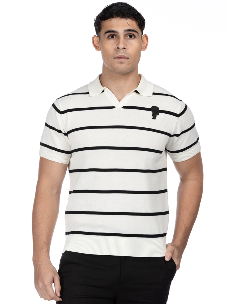 POLO DE PUNTO A RAYAS - 1