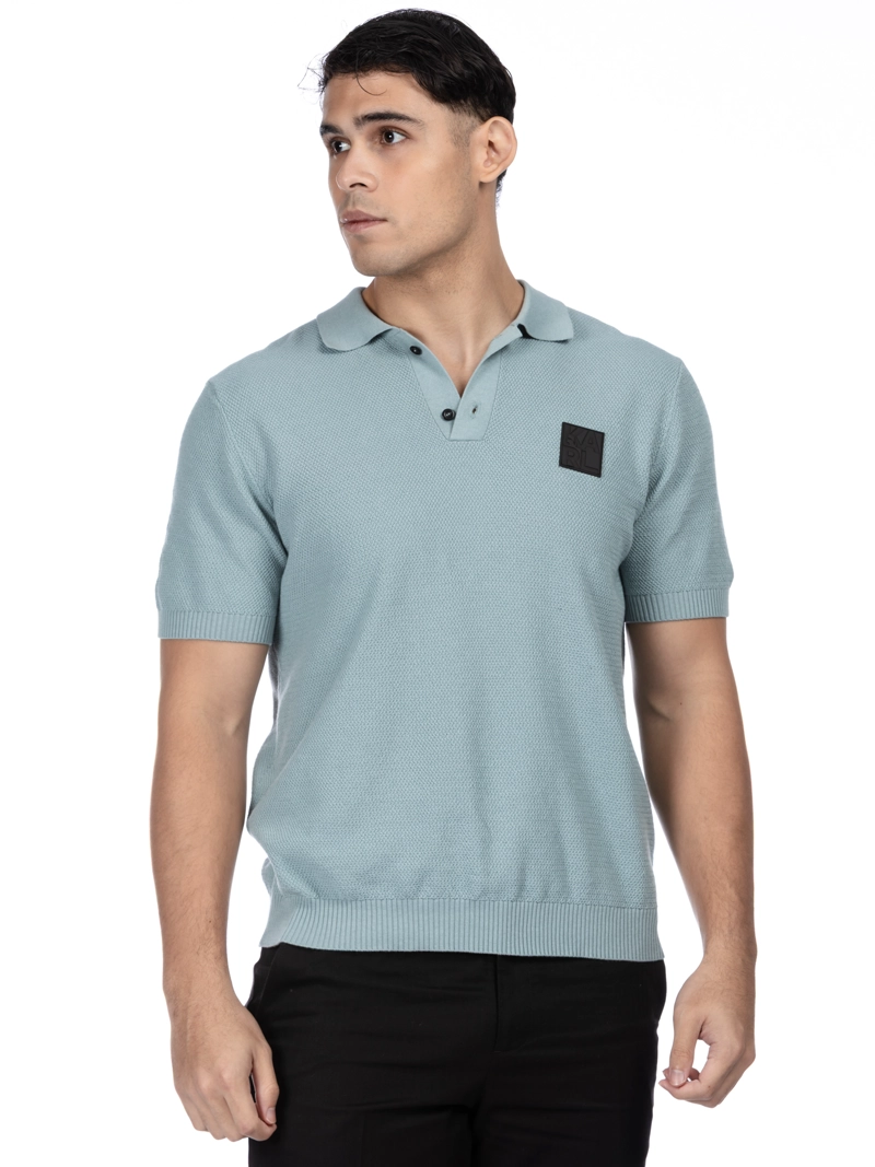 POLO DE PUNTO CON PARCHE DE GOMA - 1