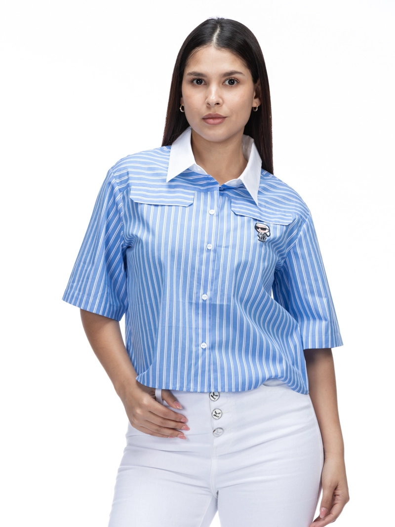 BLUSA BOXY DE POPELIN - 1