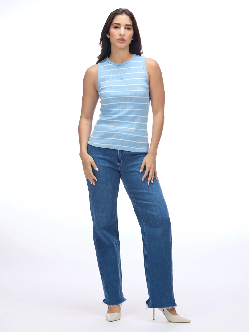 POLERA SIN MANGAS A RAYAS IKON - 2