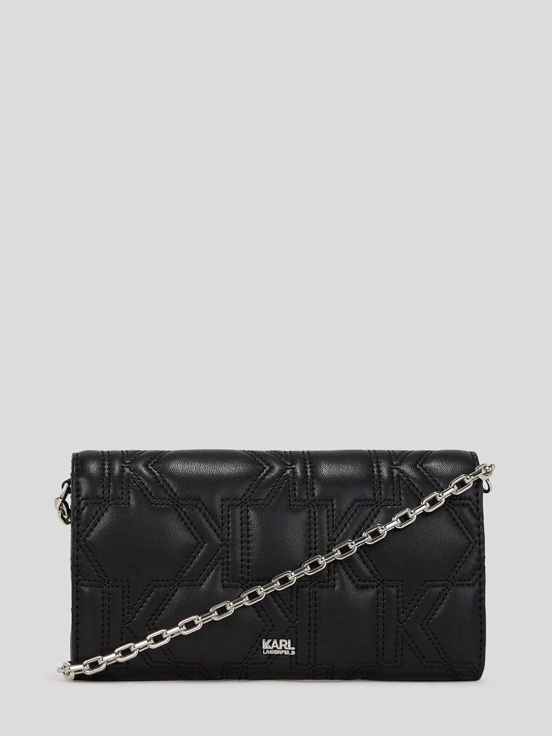 BILLETERA CON CADENA K/KURL CAVIAR - 2