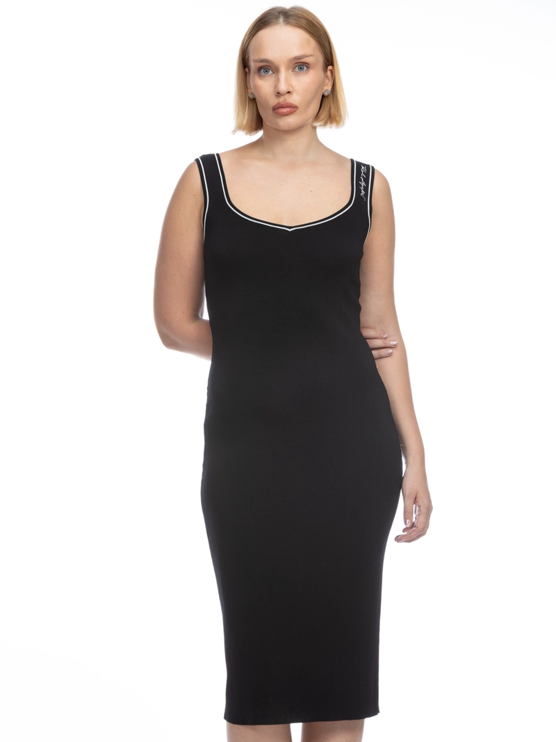 VESTIDO DE PUNTO CON LOGO - 1