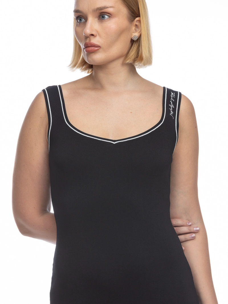 VESTIDO DE PUNTO CON LOGO - 4