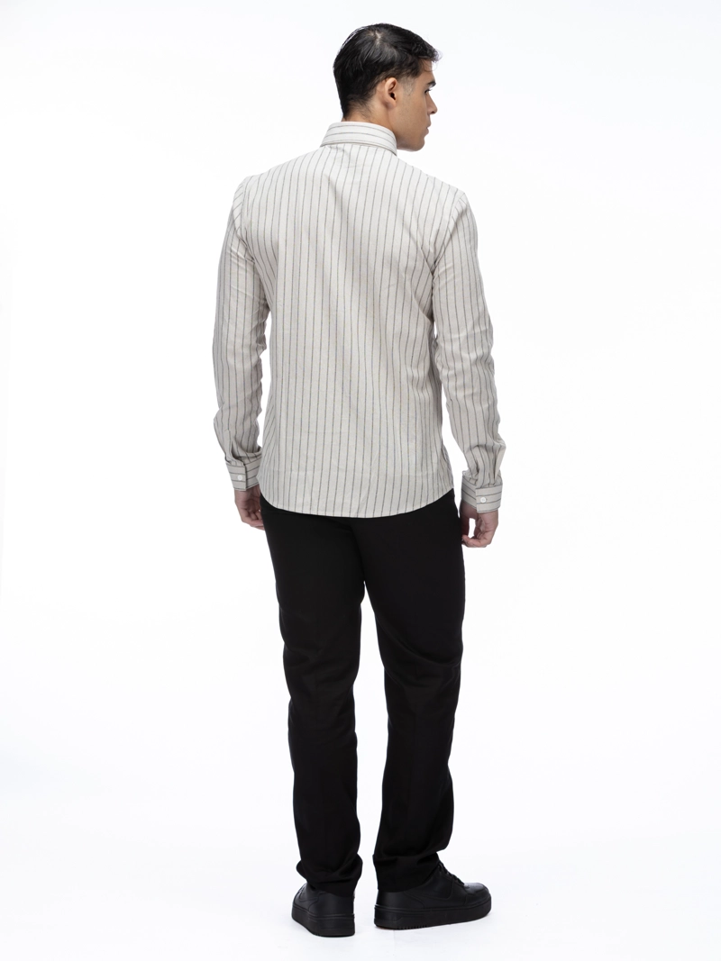 CAMISA DE LINO CON MEZCLA DE ALGODON - 3
