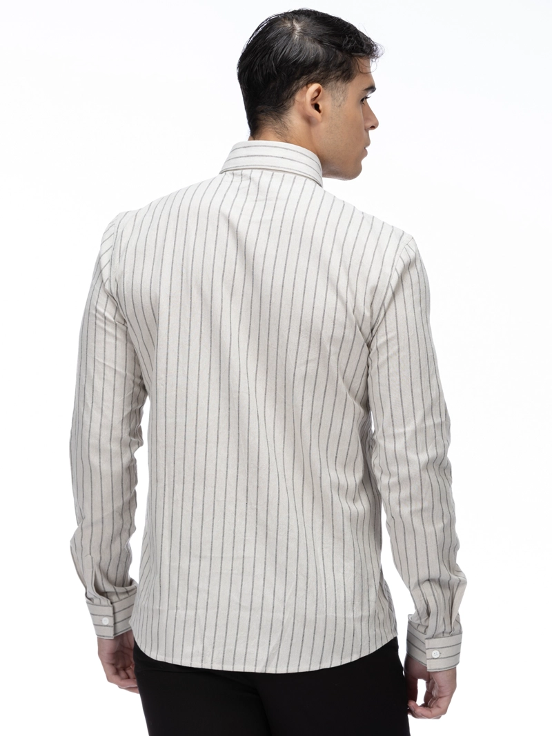 CAMISA DE LINO CON MEZCLA DE ALGODON - 4