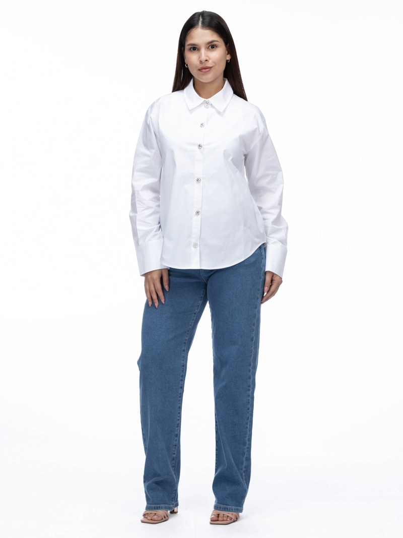BLUSA DE POPELIN CON BOTONES K - 2
