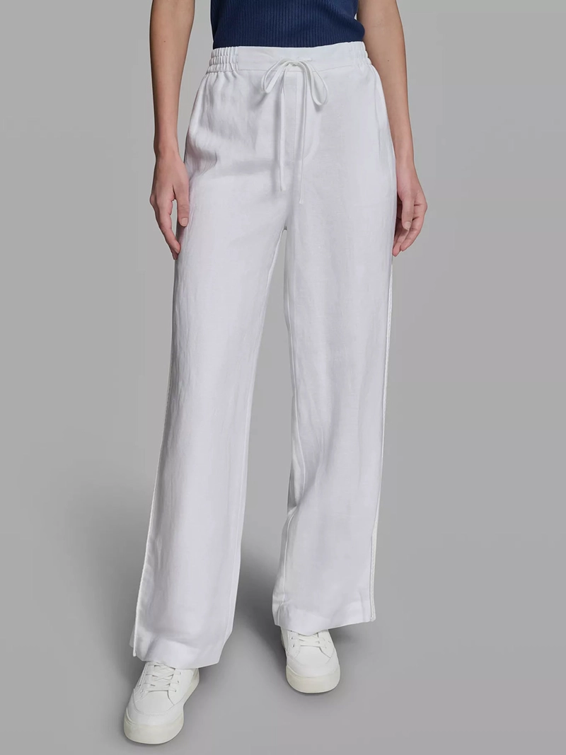 PANTALON DE LINO CON CORDON - 2
