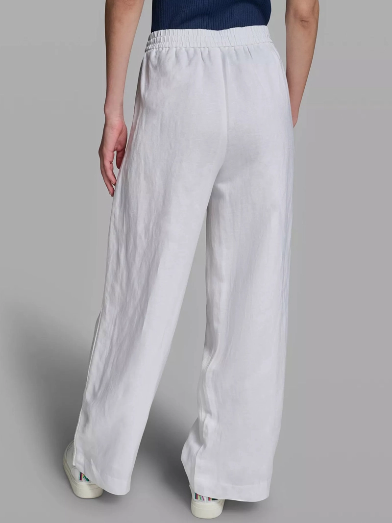 PANTALON DE LINO CON CORDON - 3