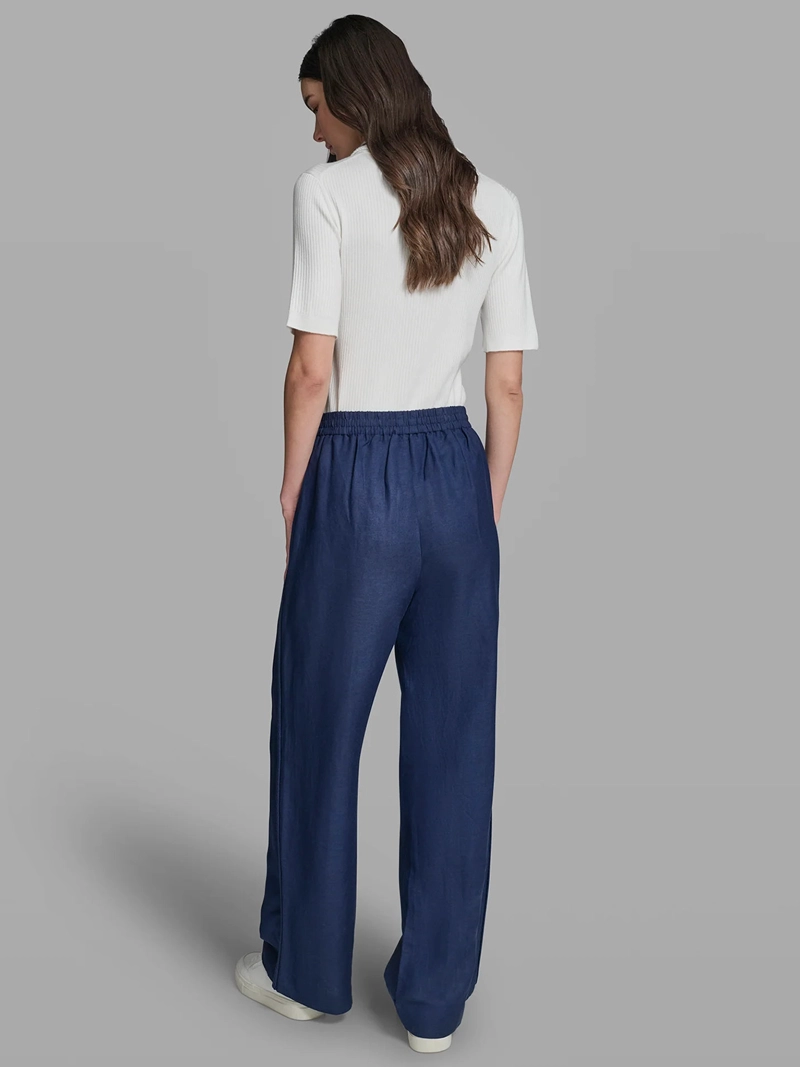 PANTALON DE LINO CON CORDON - 2