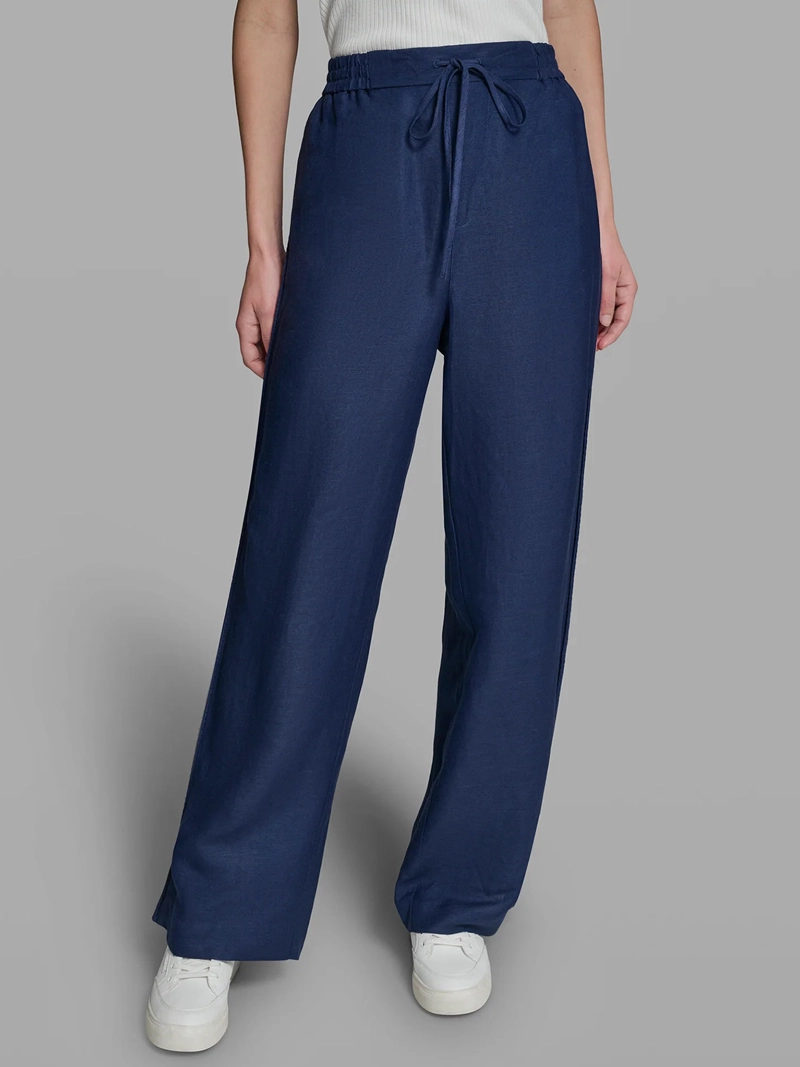PANTALON DE LINO CON CORDON - 3