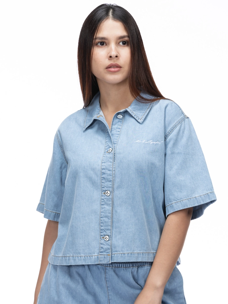 CAMISA DENIM CON BOTONES K - 1