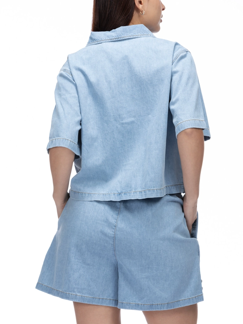 CAMISA DENIM CON BOTONES K - 4