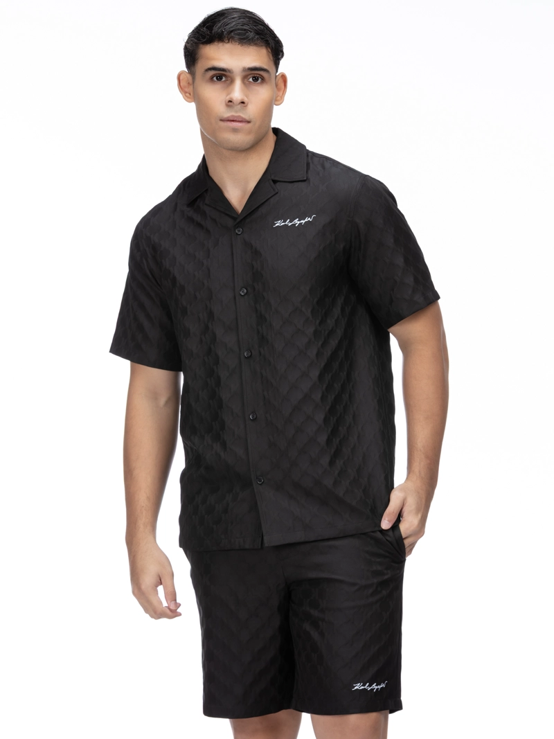 CAMISA DE MANGA CORTA EN JACQUARD - 1