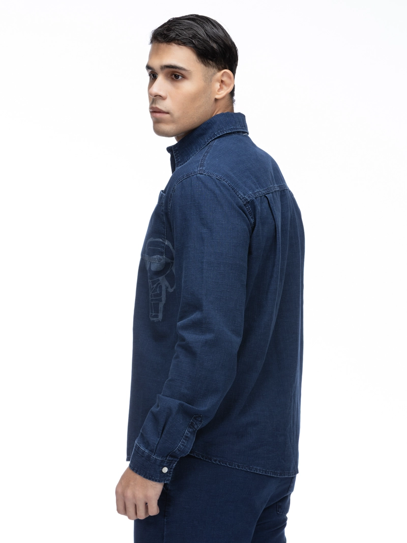 CAMISA DE MANGA LARGA IKON CHAMBRAY - 4