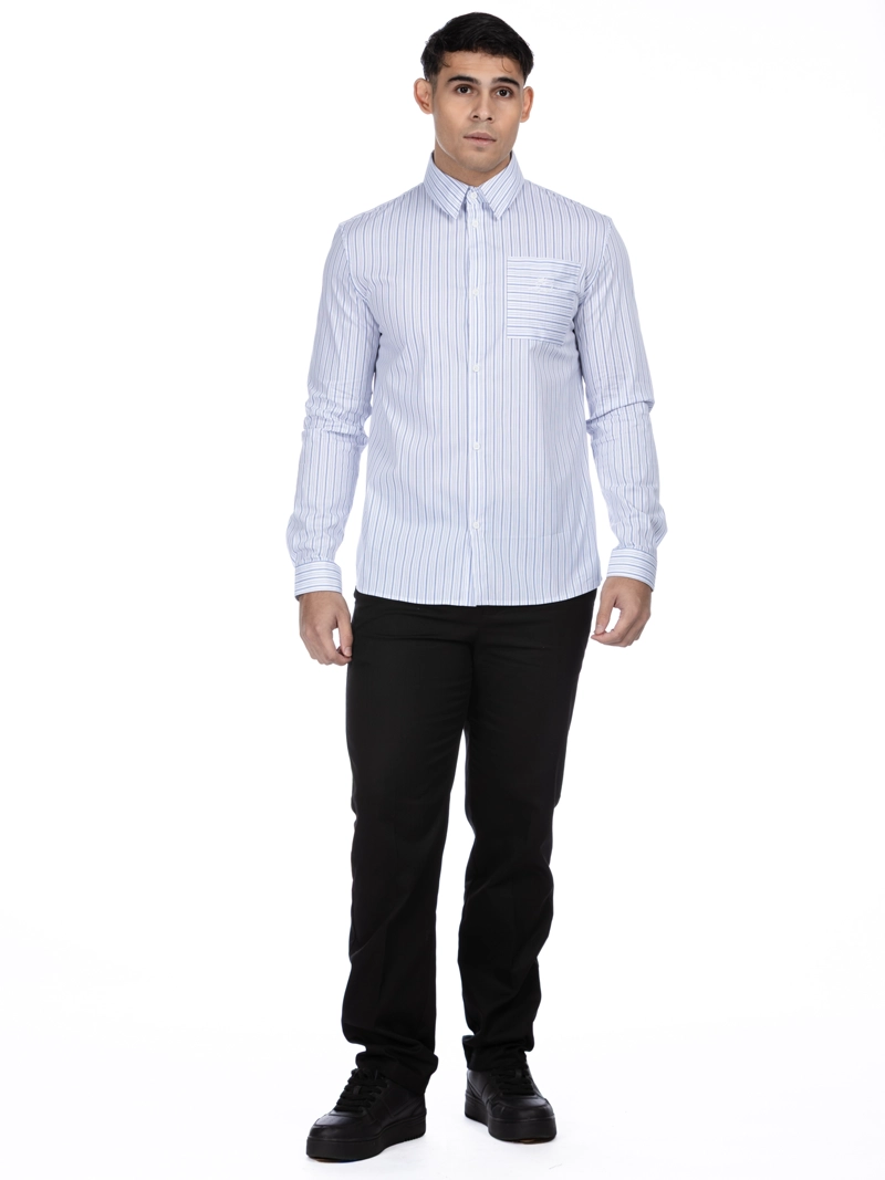 CAMISA MANGA LARGA A RAYAS - 2