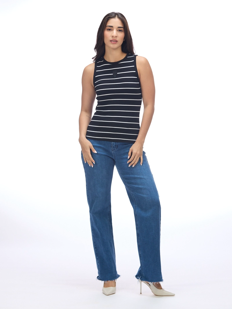 POLERA SIN MANGAS A RAYAS IKON - 2