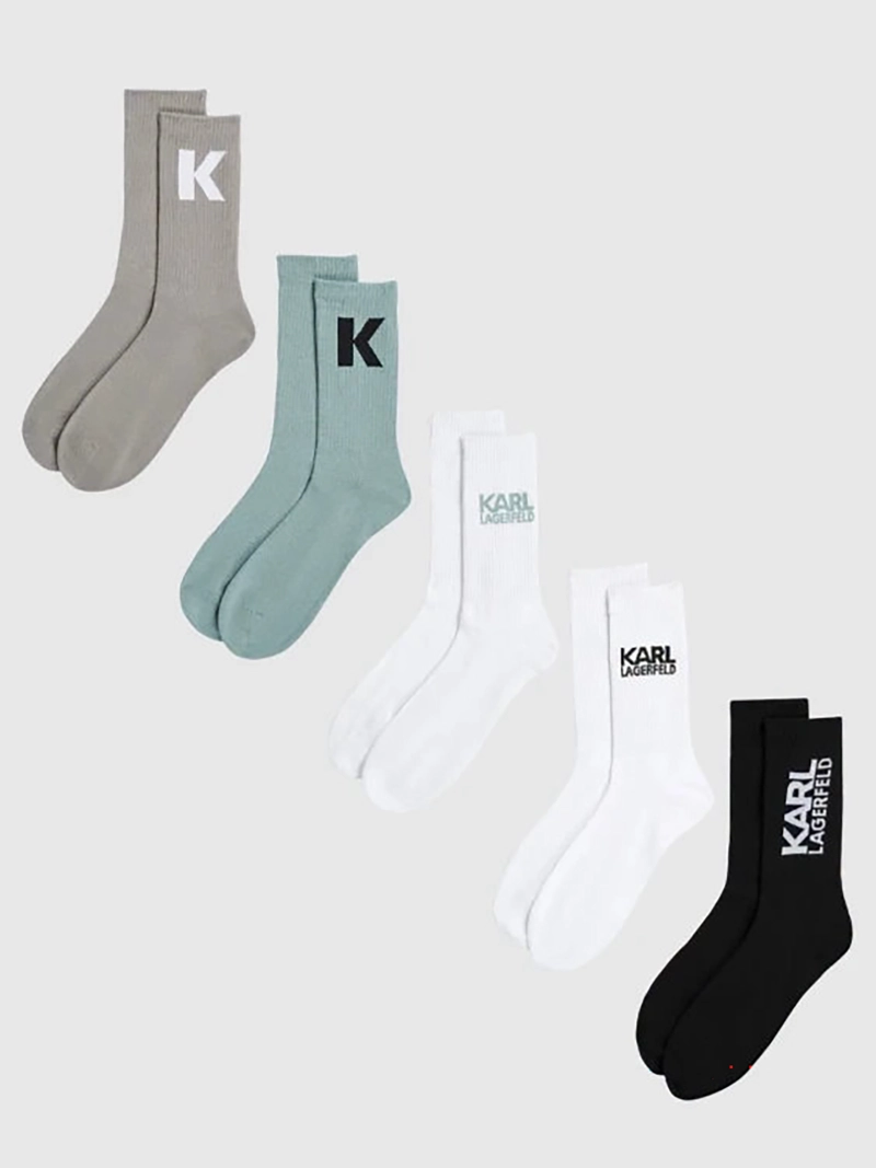 PACK DE 5 CALCETINES DEPORTIVOS CON MULTI LOGO - 1