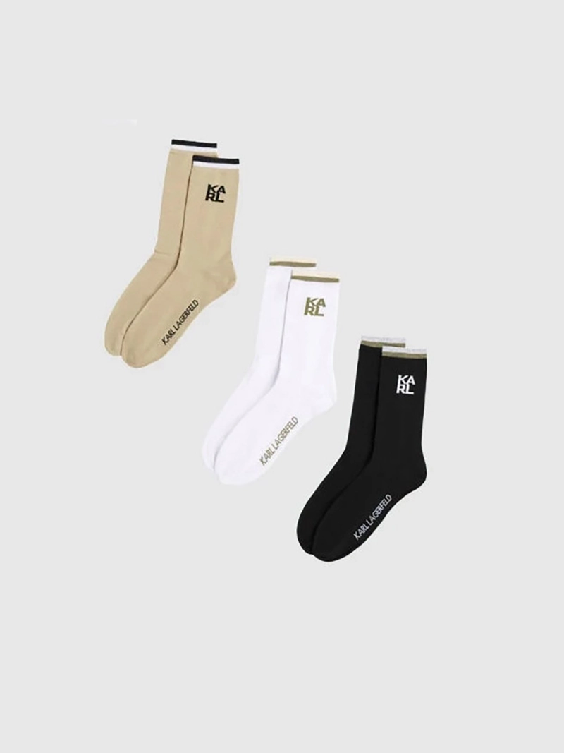 PACK DE 3 CALCETINES DEPORTIVOS CON RAYAS - 1