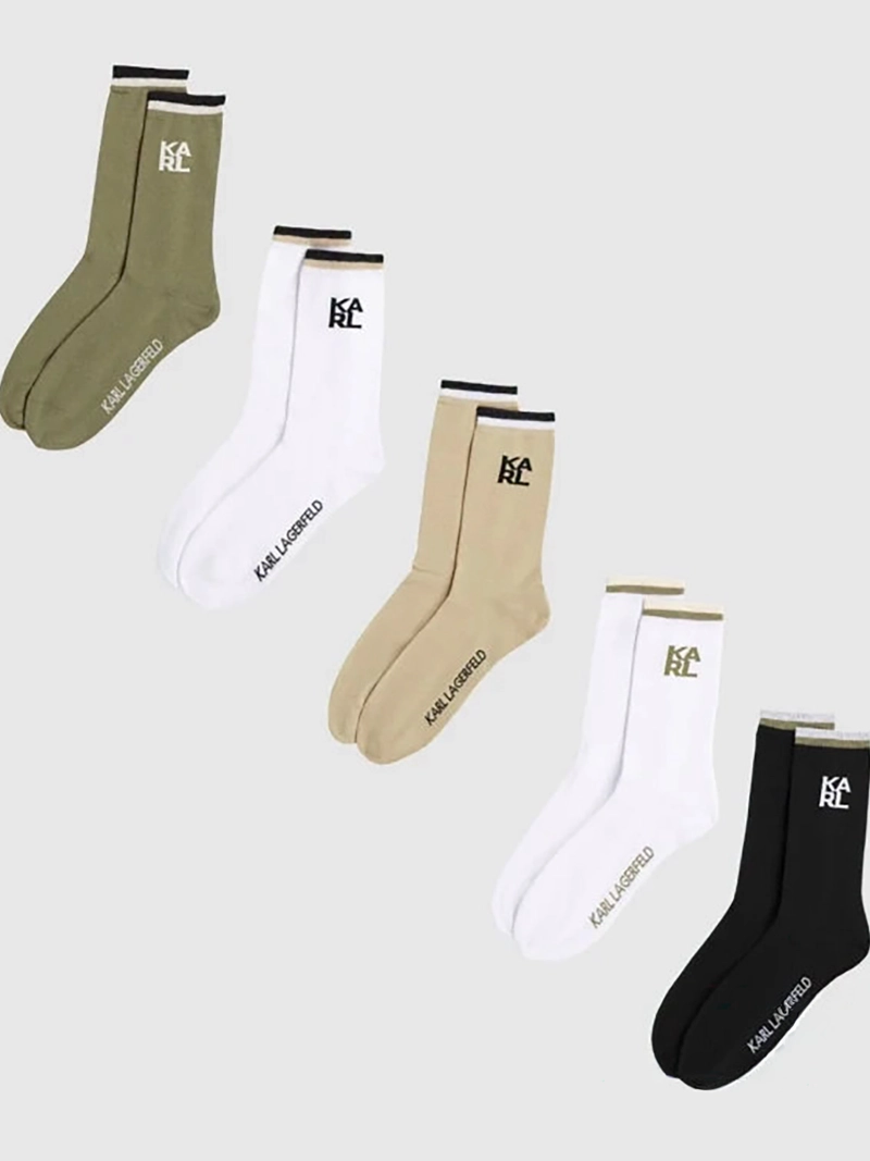 PACK DE 5 CALCETINES DEPORTIVOS CON RAYAS - 1