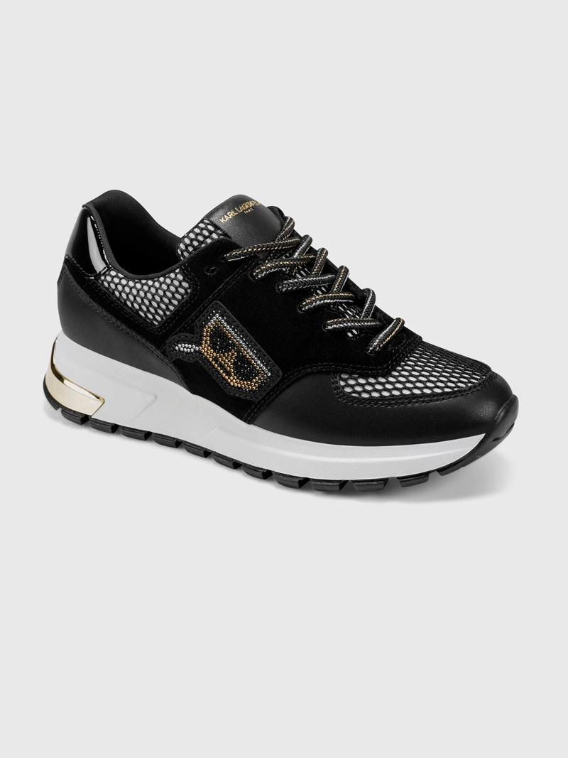 ZAPATILLAS MAYU CON CHOUPETTE Y DETALLES DE MALLA - 1