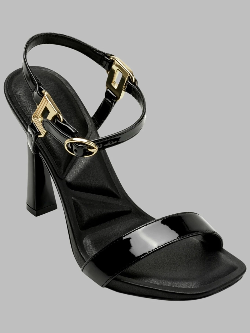 SANDALIAS DE TACON CON TIRA AL TOBILLO - 1