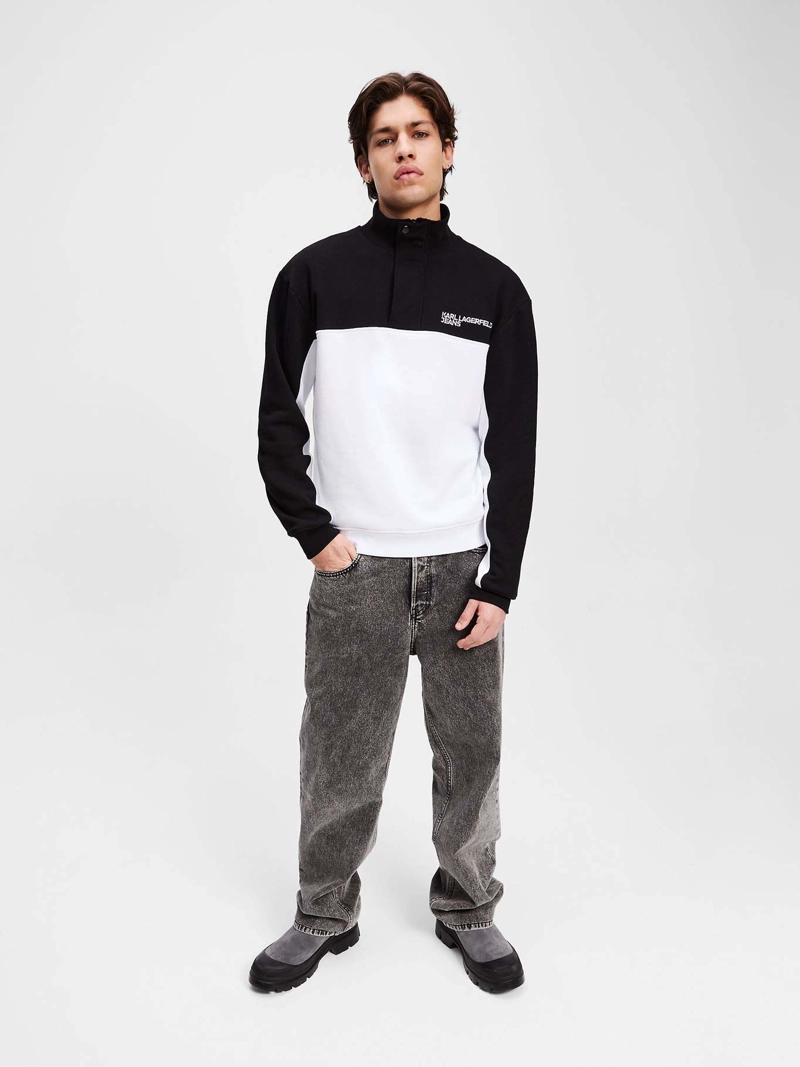 POLERON COLOUR BLOCK CON CREMALLERA - 2