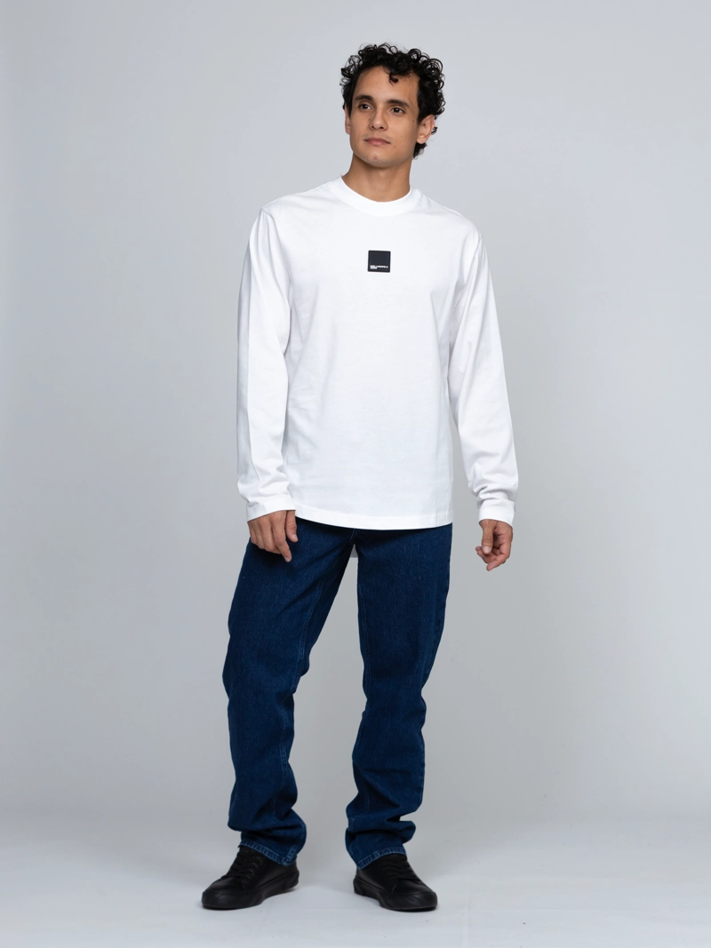 POLERA CURVED HEM DE MANGA LARGA - 2