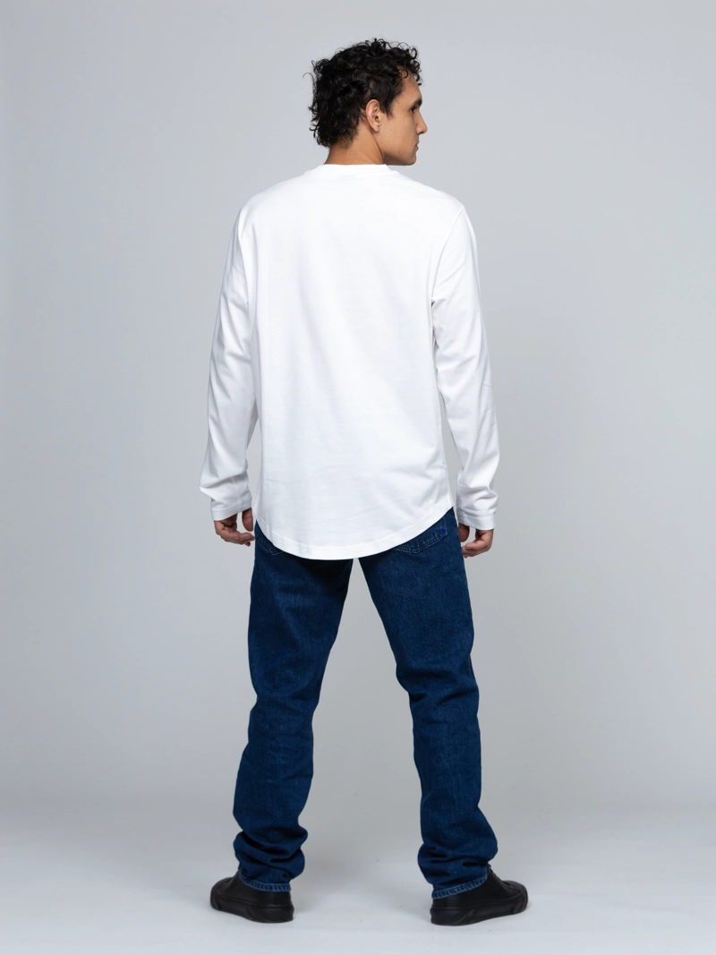 POLERA CURVED HEM DE MANGA LARGA - 3