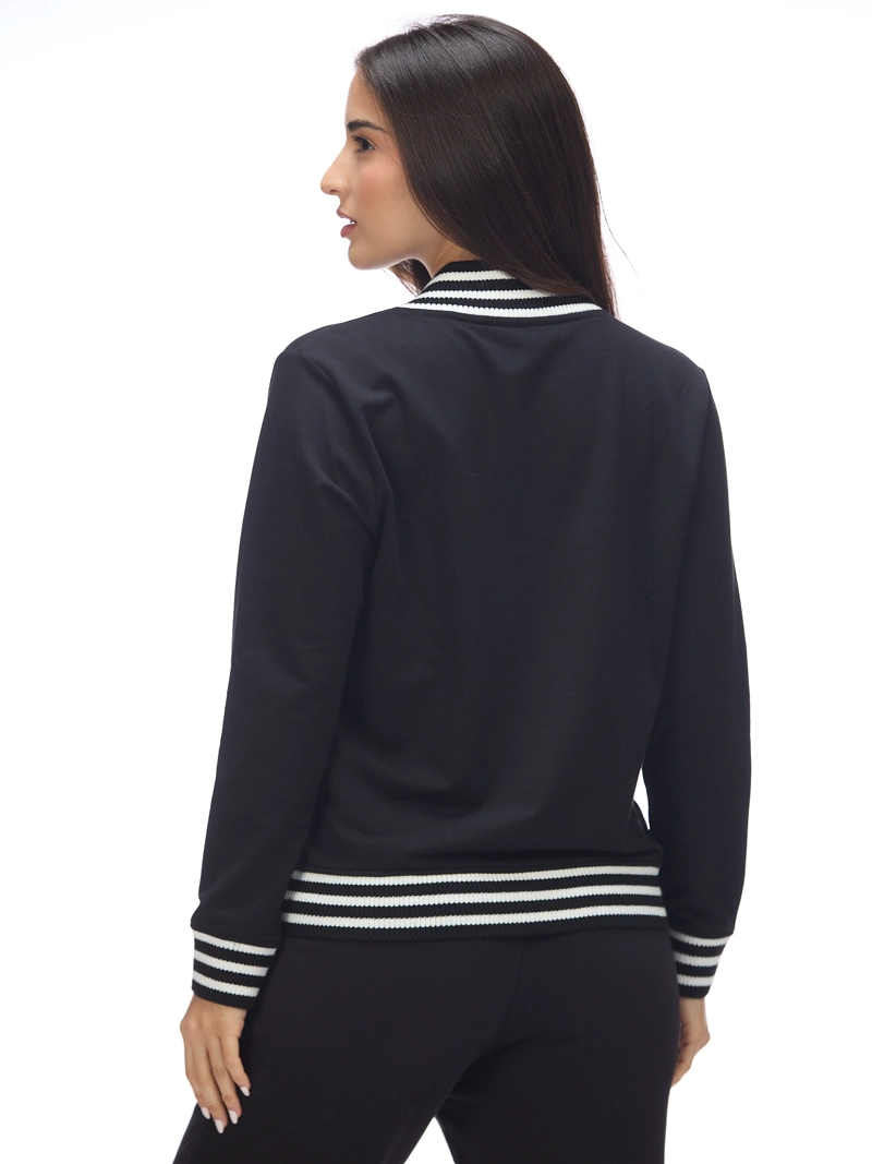 SWEATER CON CUELLO EN V PARCHE CHOUPETTE - 4