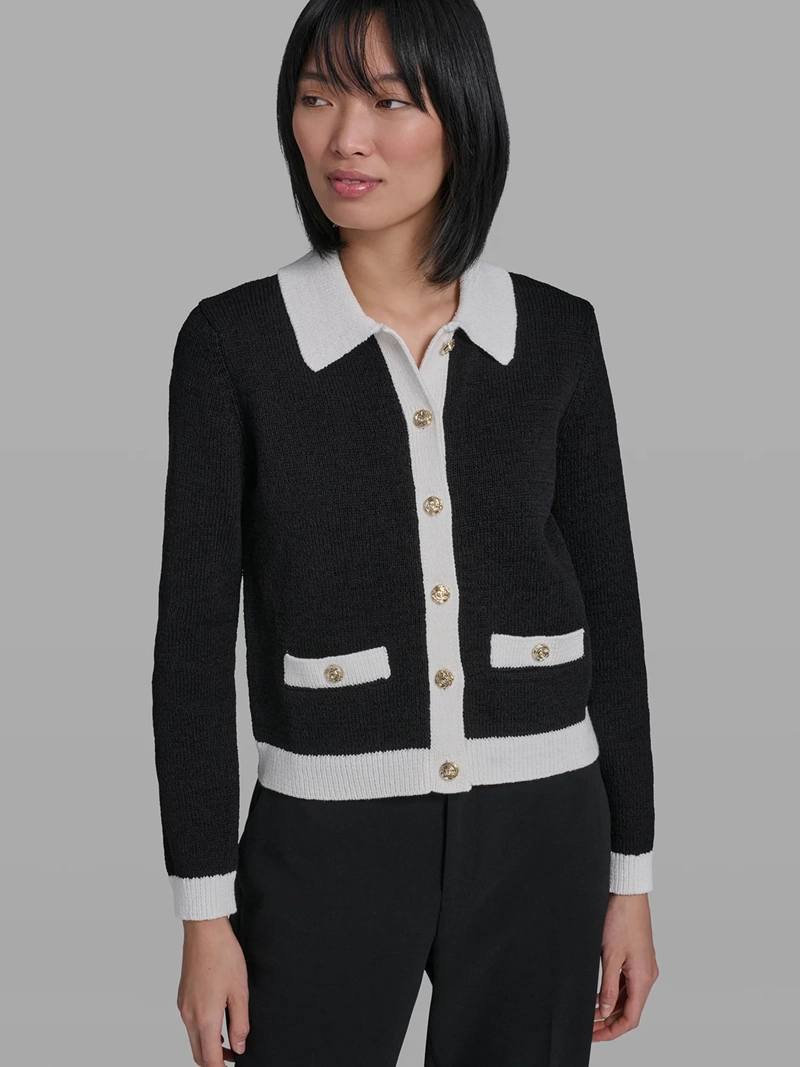 SWEATER CON CIERRE DE BOTONES - 1
