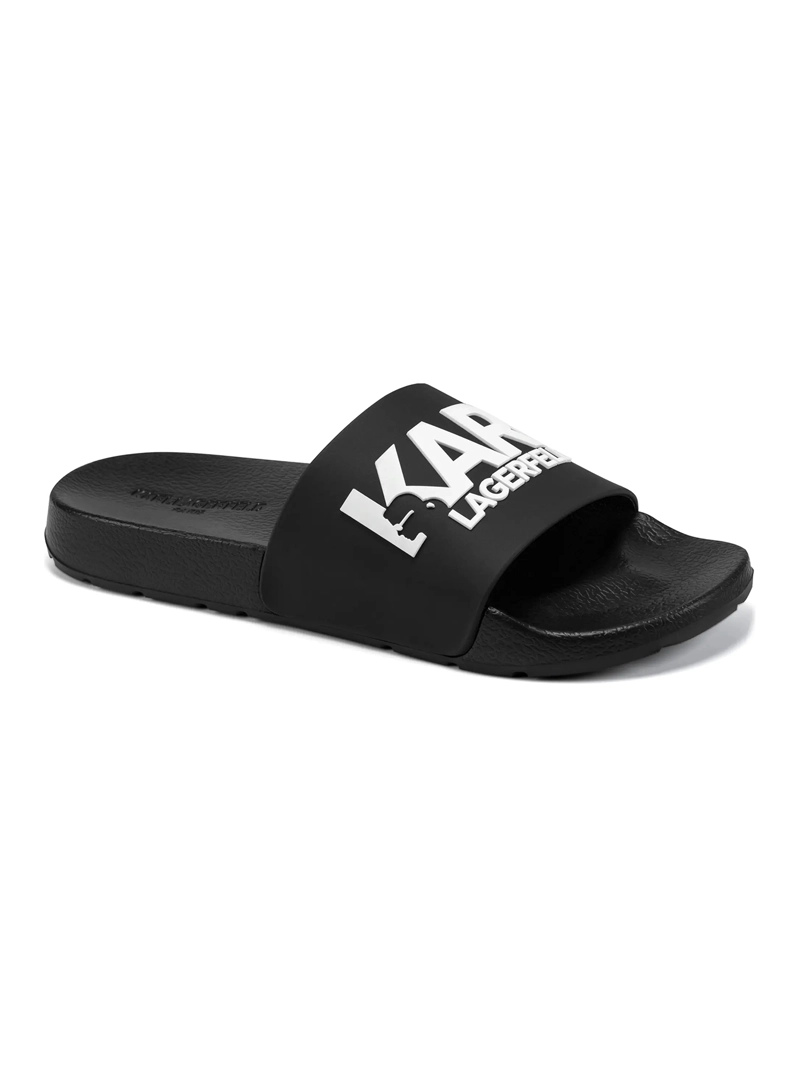 SANDALIAS DE GOMA CON LOGO EN RELIEVE - 1