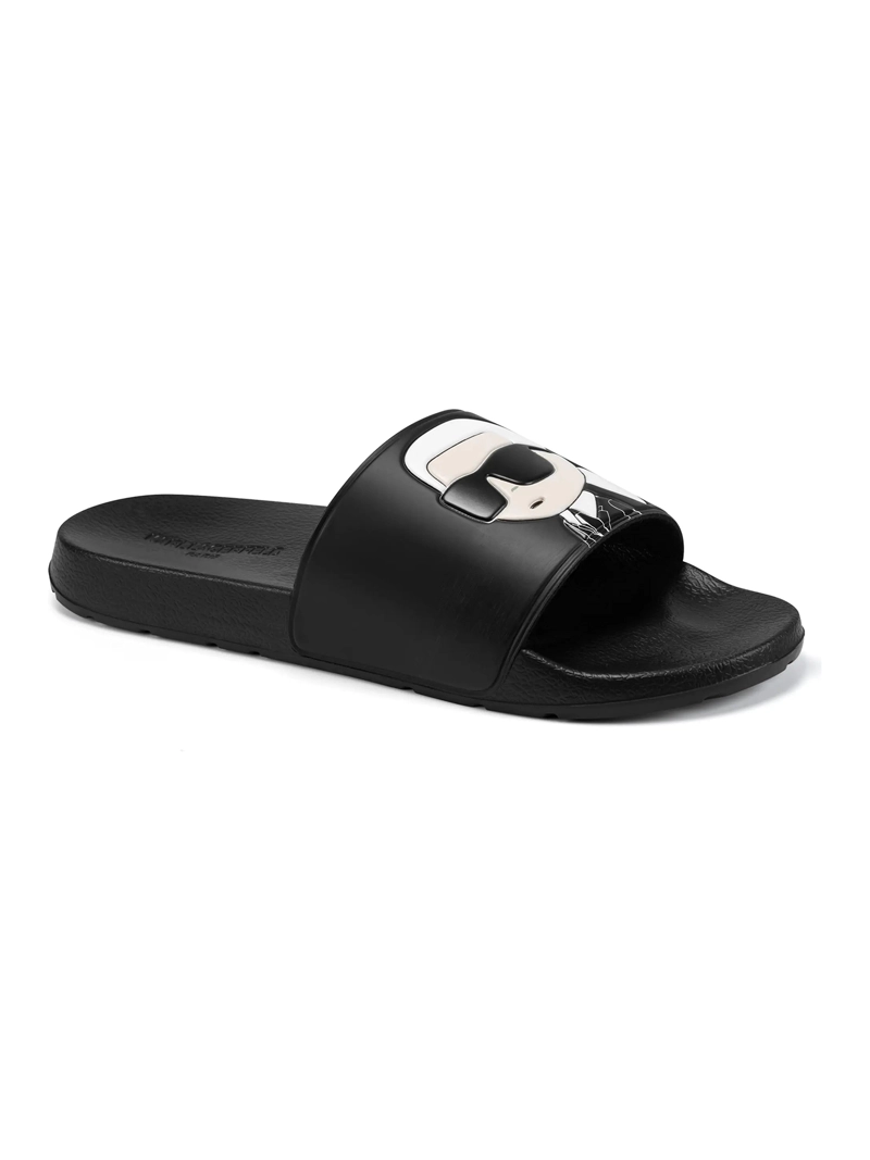 SANDALIAS SLIDE CON GRAFICO DE KARL - 1
