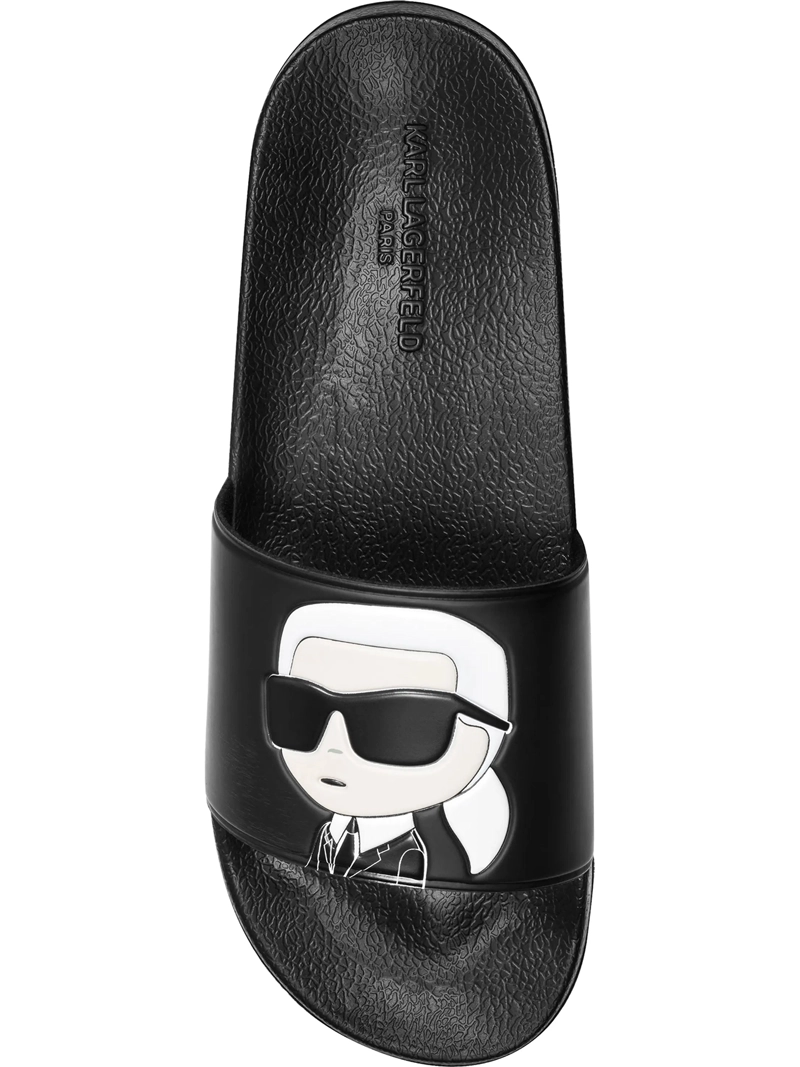 SANDALIAS SLIDE CON GRAFICO DE KARL - 4