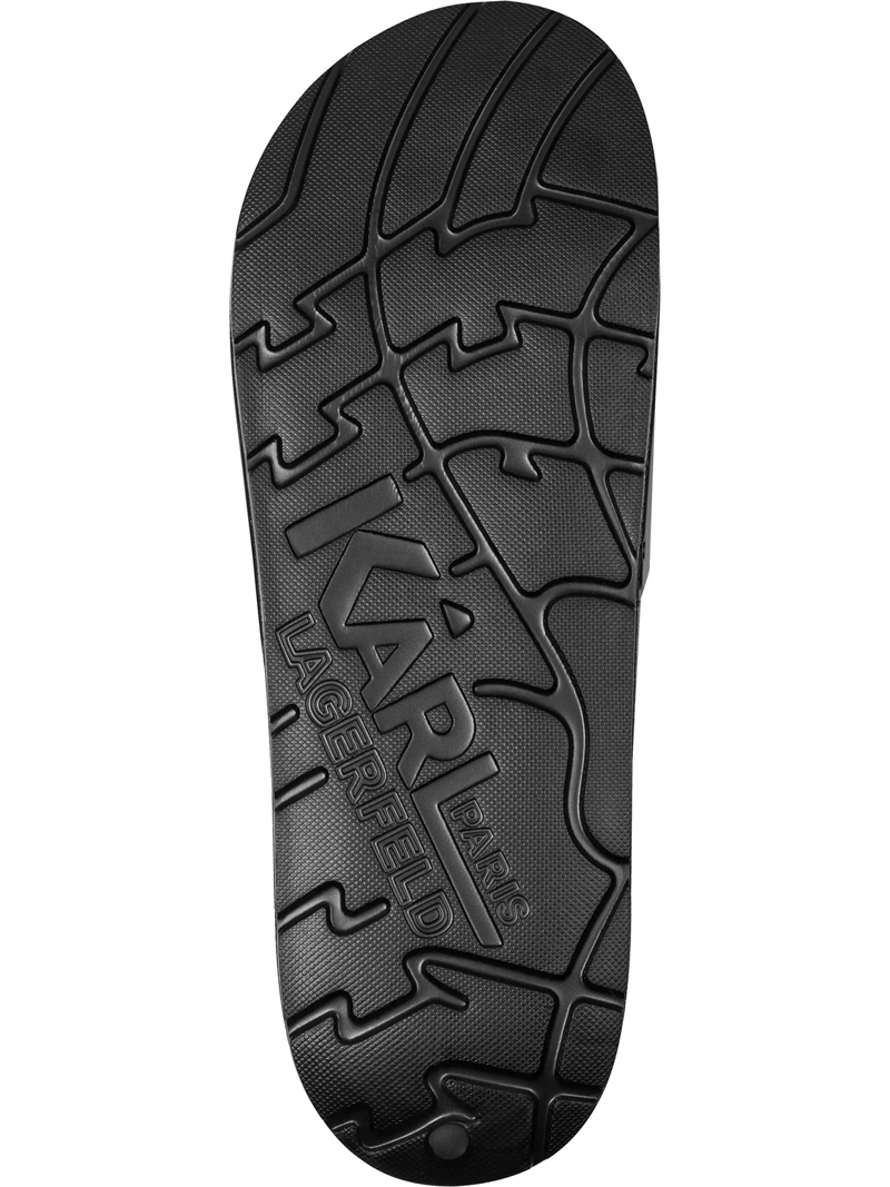 SANDALIAS SLIDE CON GRAFICO DE KARL - 5
