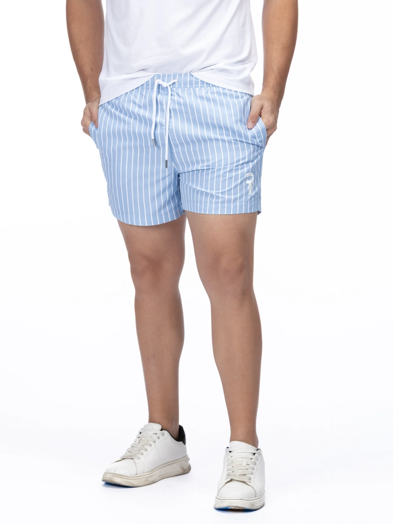 TRAJE DE BAÑO CON ESTAMPADO A RAYAS - 1