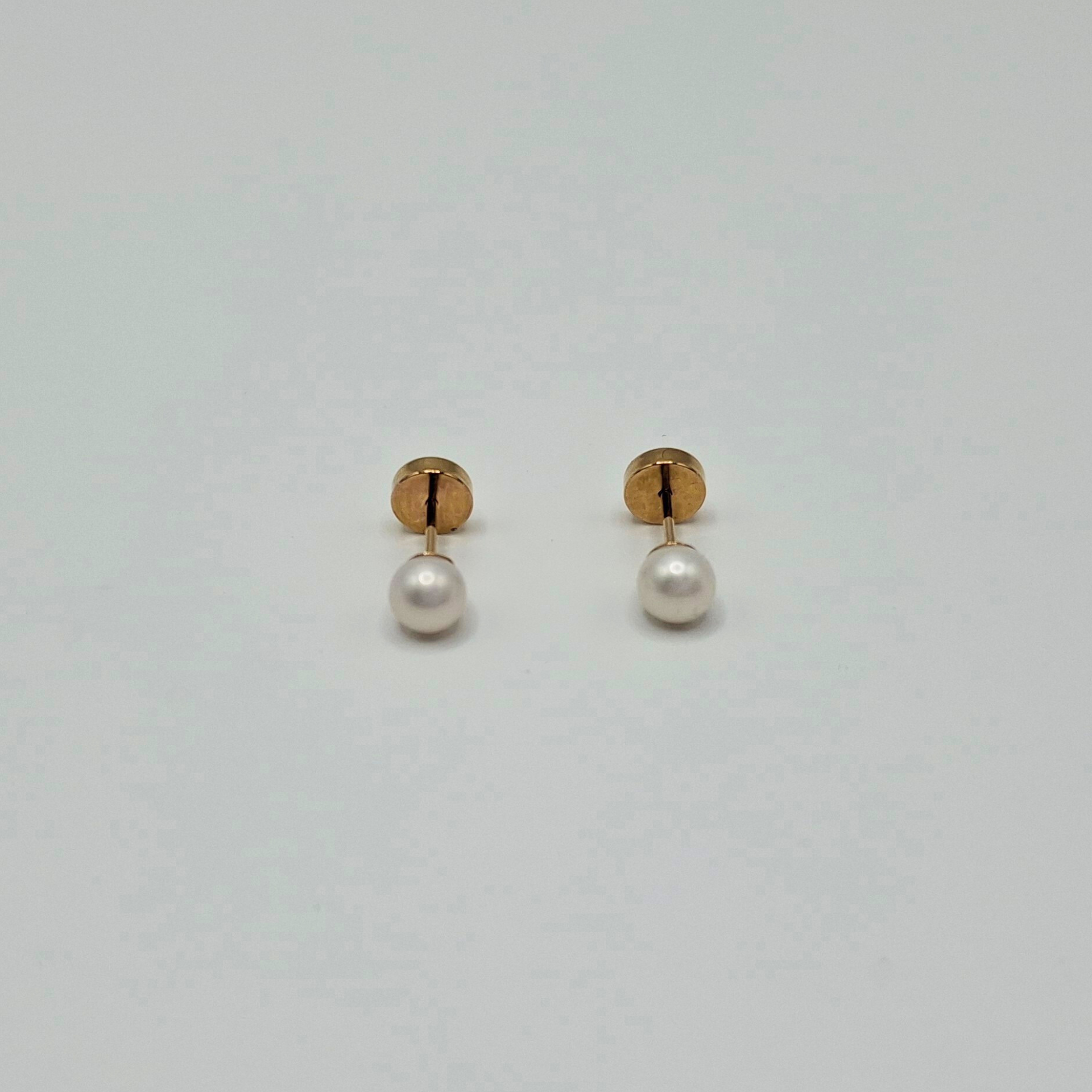 Aros abridores para bebé y niña de oro 18k y Perla cultivada. - 5