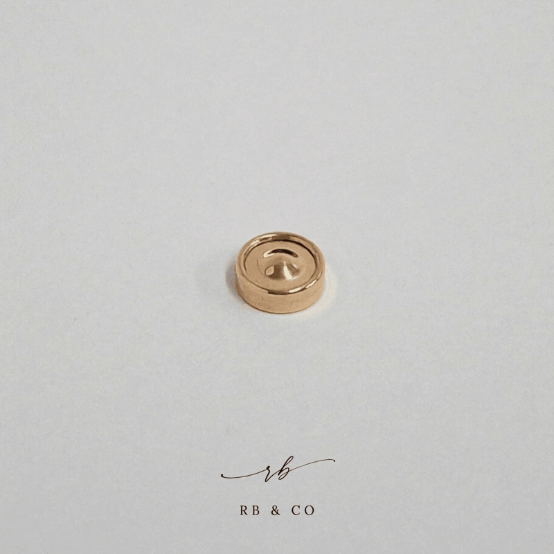 Aros abridores para bebé y niña de oro 14k modelo piedra de circón blanco - 3