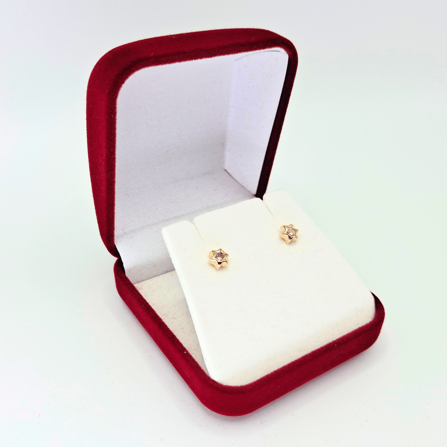AROS ABRIDORES PARA BEBÉ Y NIÑA, MODELO ESTRELLA, ORO 18K - 3