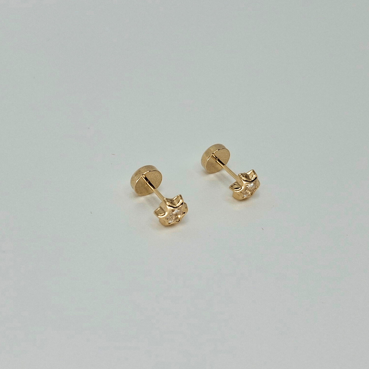 AROS ABRIDORES PARA BEBÉ Y NIÑA, MODELO ESTRELLA, ORO 18K - 5